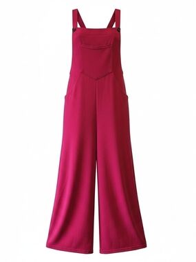 HALARA Fuchsia Wide-Leg Overall Jumpsuit